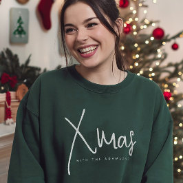 Sudadera Personalizados de Navidad Navidades Fiesta Verde