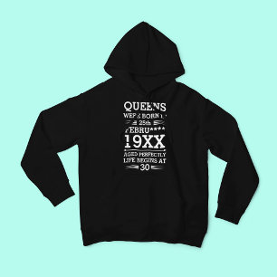 Sudadera Personalizados Queens nacieron en el mes de edad
