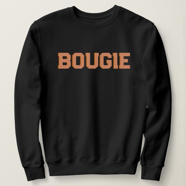 Sudadera Personalizar al Naranja de Retro 70 BOUGIE (Anverso del diseño)