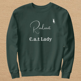 Sudadera Personalizar Amante de las Mascotas Verde y Blanco