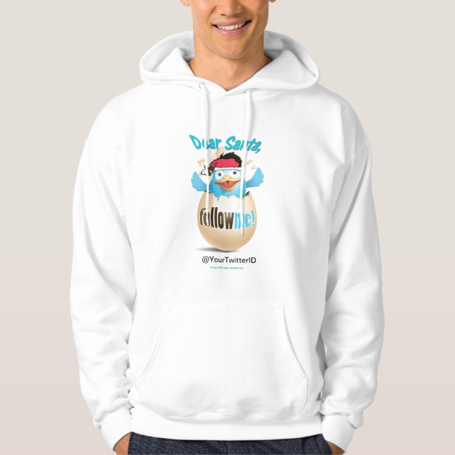 Sudadera Personalizar de Twitter Querido traje de regalo de (Anverso)
