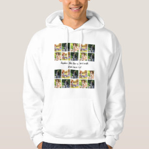 Sudadera Personalizar el collage de fotografías y el texto