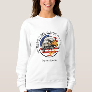 Sudadera Personalizar tu diseño de águila estadounidense