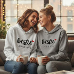 Sudadera Personalized Besties Hoodie BFF Date Shirt<br><div class="desc">Personalized Besties Hoodie, BFF Date Shirt, Best Friend Gift, Besties Hoodie, Best Friend Shirt, and Birthday Gift are all thoughtful tokens of friendship, each carrying its own sentiment and meaning. Whether it's a cozy hoodie bearing a custom touch to celebrate the unique bond between best friends or a stylish shirt...</div>