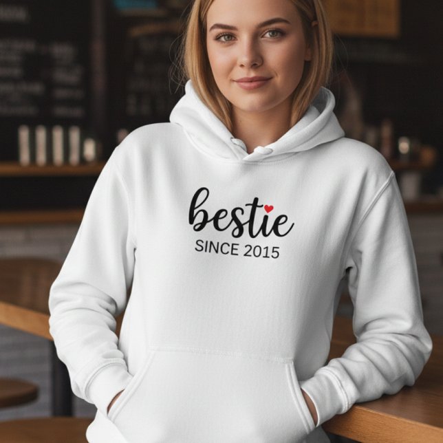 Sudadera Personalized Besties Hoodie BFF Date Shirt (Subido por el creador)