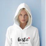 Sudadera Personalized Besties Hoodie BFF Date Shirt<br><div class="desc">Personalized Besties Hoodie, BFF Date Shirt, Best Friend Gift, Besties Hoodie, Best Friend Shirt, and Birthday Gift are all thoughtful tokens of friendship, each carrying its own sentiment and meaning. Whether it's a cozy hoodie bearing a custom touch to celebrate the unique bond between best friends or a stylish shirt...</div>