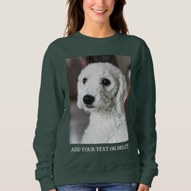 Sudadera Personalized Double Sided Photo Text  (Anverso)