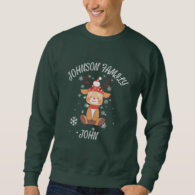 Sudadera Personalized Family Christmas Sweatshirt (Anverso)