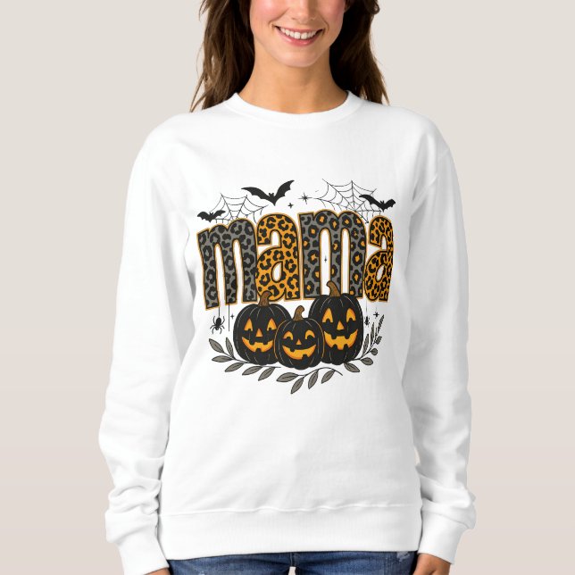 Sudadera Personalized Halloween Mama – Cute Spooky (Anverso)