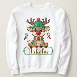 Sudadera Personalized Little Rudolf Christmas Sweatshirt
