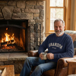 Sudadera Personalized New Grandpa Est Date Father's Day