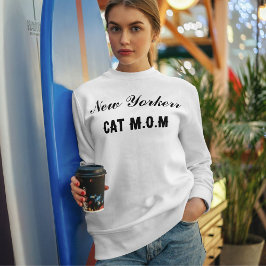 Sudadera Personalized Pet Lover Cat Mom Script City Name