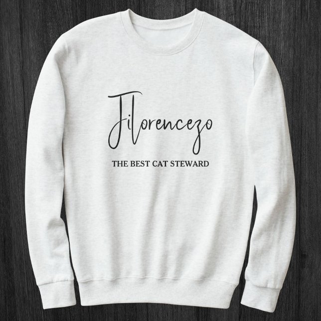Sudadera Personalized Pet Lover Name Stylish Quote Cat Mom (Subido por el creador)
