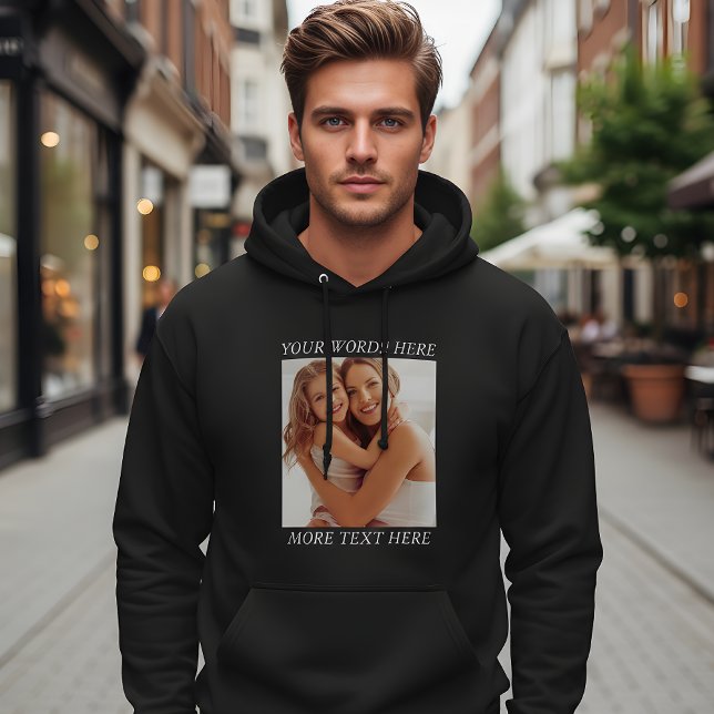 Sudadera Personalized Photo Hoodie with Custom Wording (Subido por el creador)