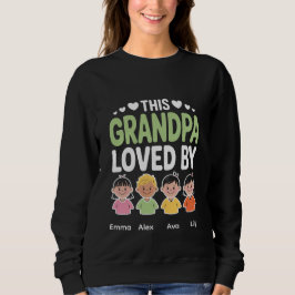 Sudadera Personalized This Grandpa Loved By – Custom Kids 