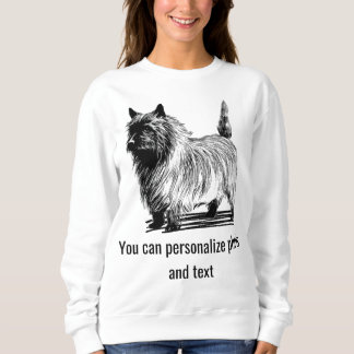 Sudadera Personalized White Black Cat Mom Family Pet Photo