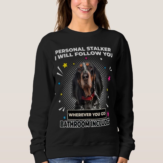 Sudadera Personalmente Síguete Perro Coonhound (Anverso)
