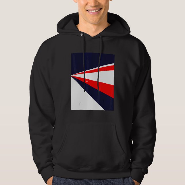 Sudadera Perspective retro design red white blue (Anverso)
