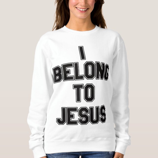 Sudadera Pertenezco a Jesús (Anverso)