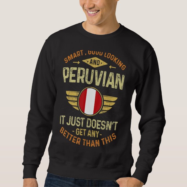 Sudadera Peru Flag Proud Peruvians Men & Women (Anverso)