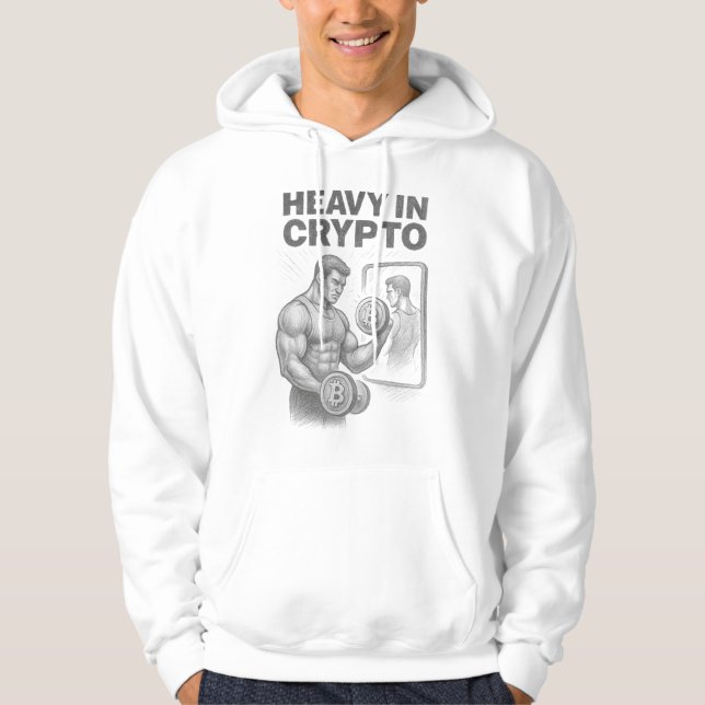 Sudadera Pesado En Crypto Bitcoin Crypto Traders Boceto (Anverso)