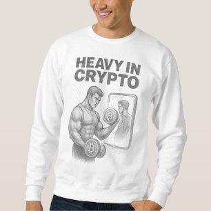 Sudadera Pesado En Fitness Cripto Bitcoin Blockchain Boceto