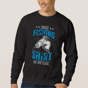 Sudadera Pesca Afortunada para Cazador de Peces y Pescador 