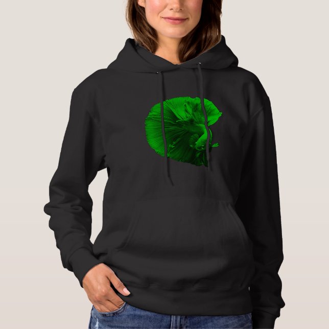 Sudadera Pesca Betta Pescado Media Luna Betta Combatiendo A (Anverso)