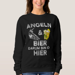 Sudadera Pesca Con Alcohol Pesca Y Cerveza Oscura H