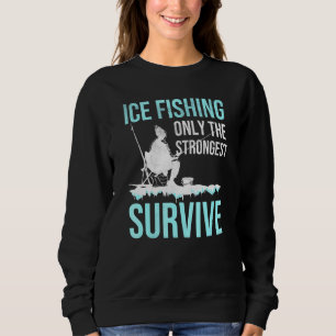 Sudadera Pesca Con Hielo Sólo El Pez Con Hielo Más Fuerte S