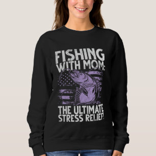 Sudadera Pesca con mamá El último pescador de alivio de est