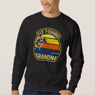 Sudadera Pesca con Mosca Abuela Pescadora Mamá 3