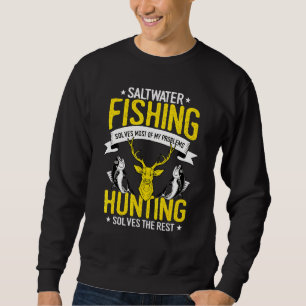 Sudadera Pesca De Agua Salada Y Caza Diseño Caza