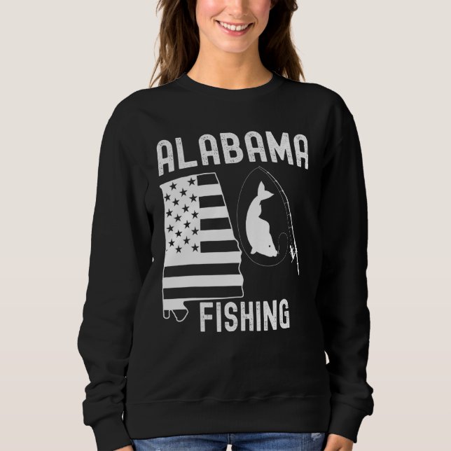 Sudadera Pesca De Alabama Para Hombres Mujeres O Jóvenes (Anverso)
