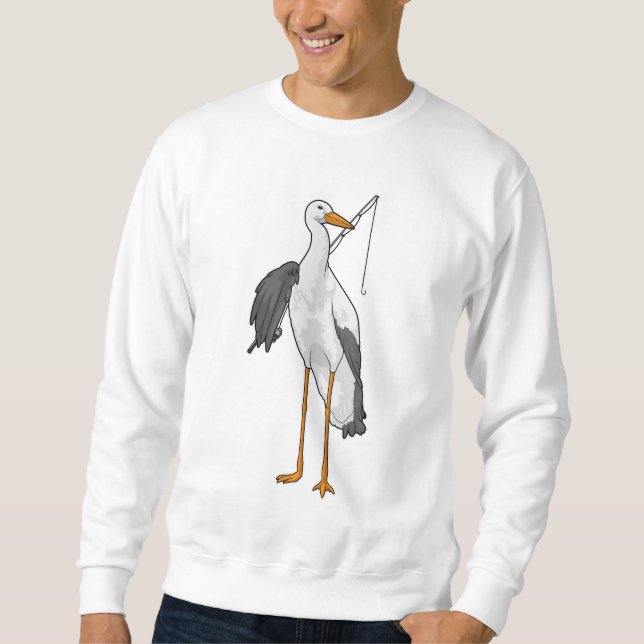 Sudadera Pesca de cigüeñas (Anverso)