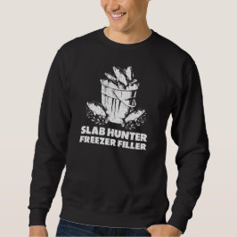 Sudadera Pesca de Crappie en Invierno Cazador de Losas