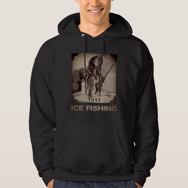 Sudadera PESCA DE HIELO DE 1911, Pescador - Hoodie (Anverso)