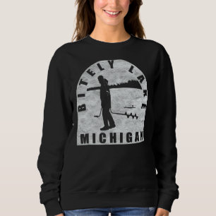 Sudadera Pesca de hielo en el lago BDefinitivo Michigan