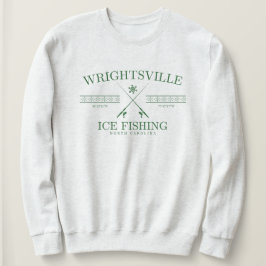 Sudadera Pesca de hielo en la playa de Wrightsville, Caroli