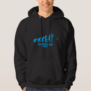 Sudadera Pesca de la evolución de los hombres