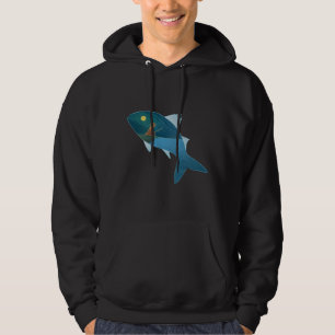 Sudadera Pesca De La Luna De Pescado En El Mar