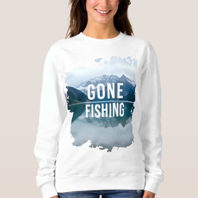 Sudadera Pesca de nevado lago de montaña (Anverso)