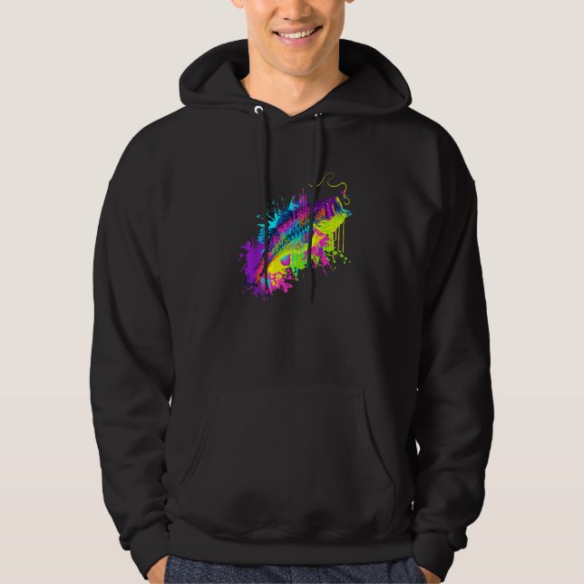 Sudadera Pesca de peces de Splash Art (Anverso)