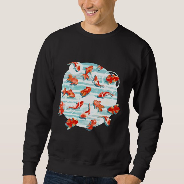 Sudadera Pesca de peces dorados (Anverso)
