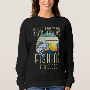 Sudadera Pesca de pescadores del lago Retro Sunset