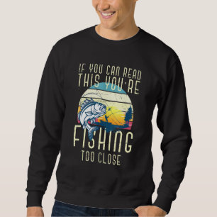 Sudadera Pesca de pescadores del lago Retro Sunset