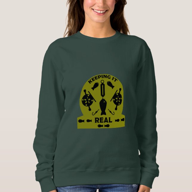 Sudadera Pesca de río salvaje (Anverso)