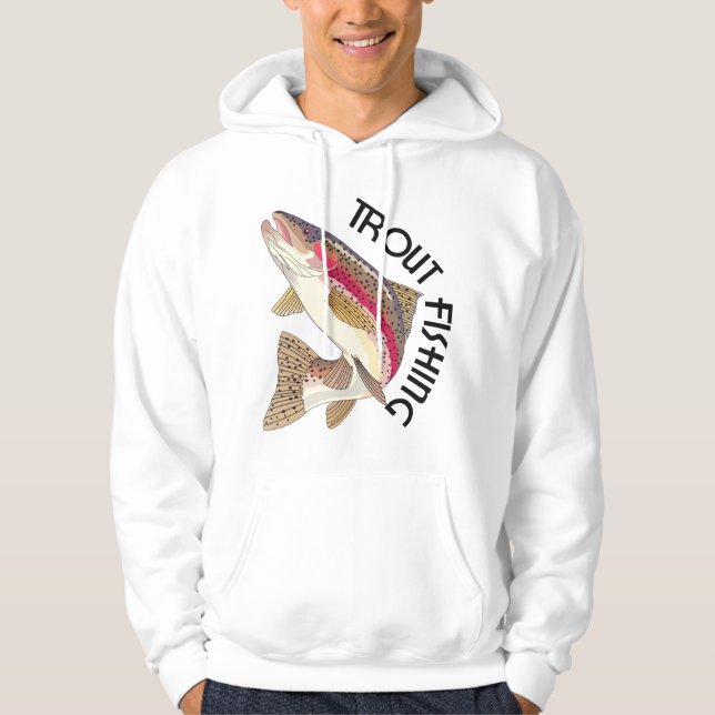 Sudadera Pesca de truchas (Anverso)