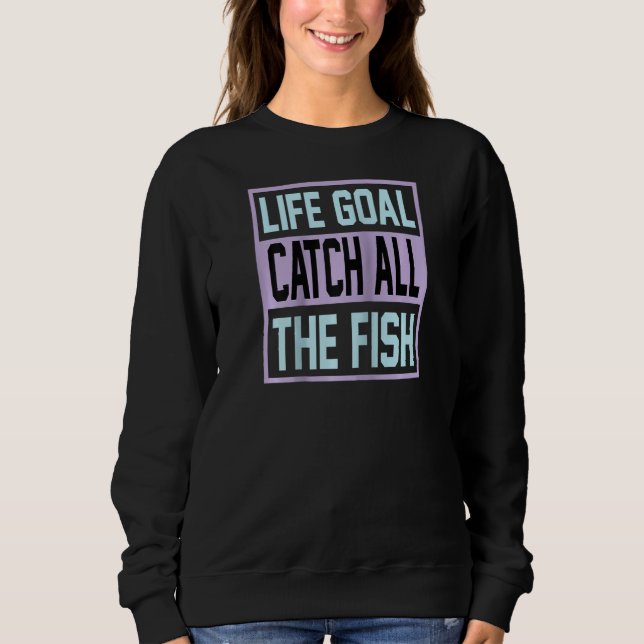 Sudadera Pesca Difícil De Pescar Dice Funny Pesca (Anverso)