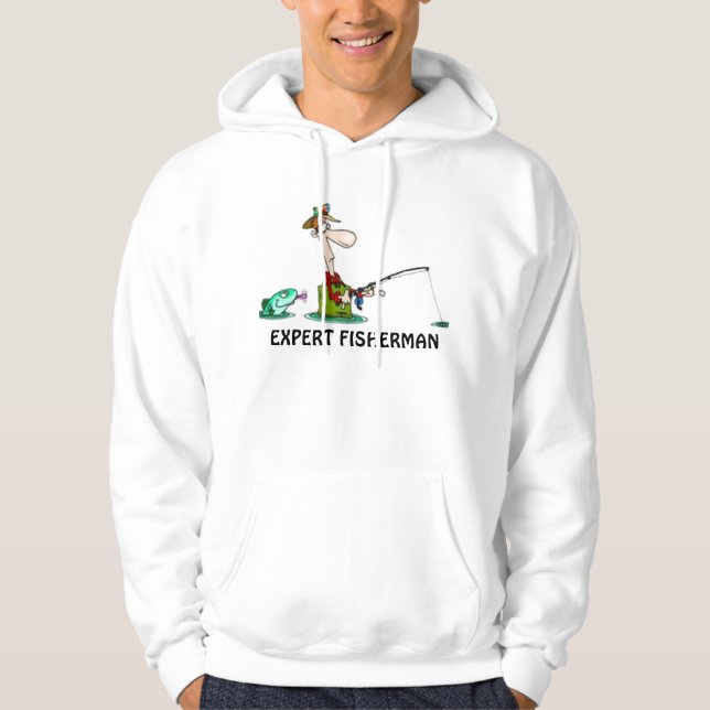 SUDADERA PESCA DIVERTIDA DEL PESCADOR EXPERTO (Anverso)